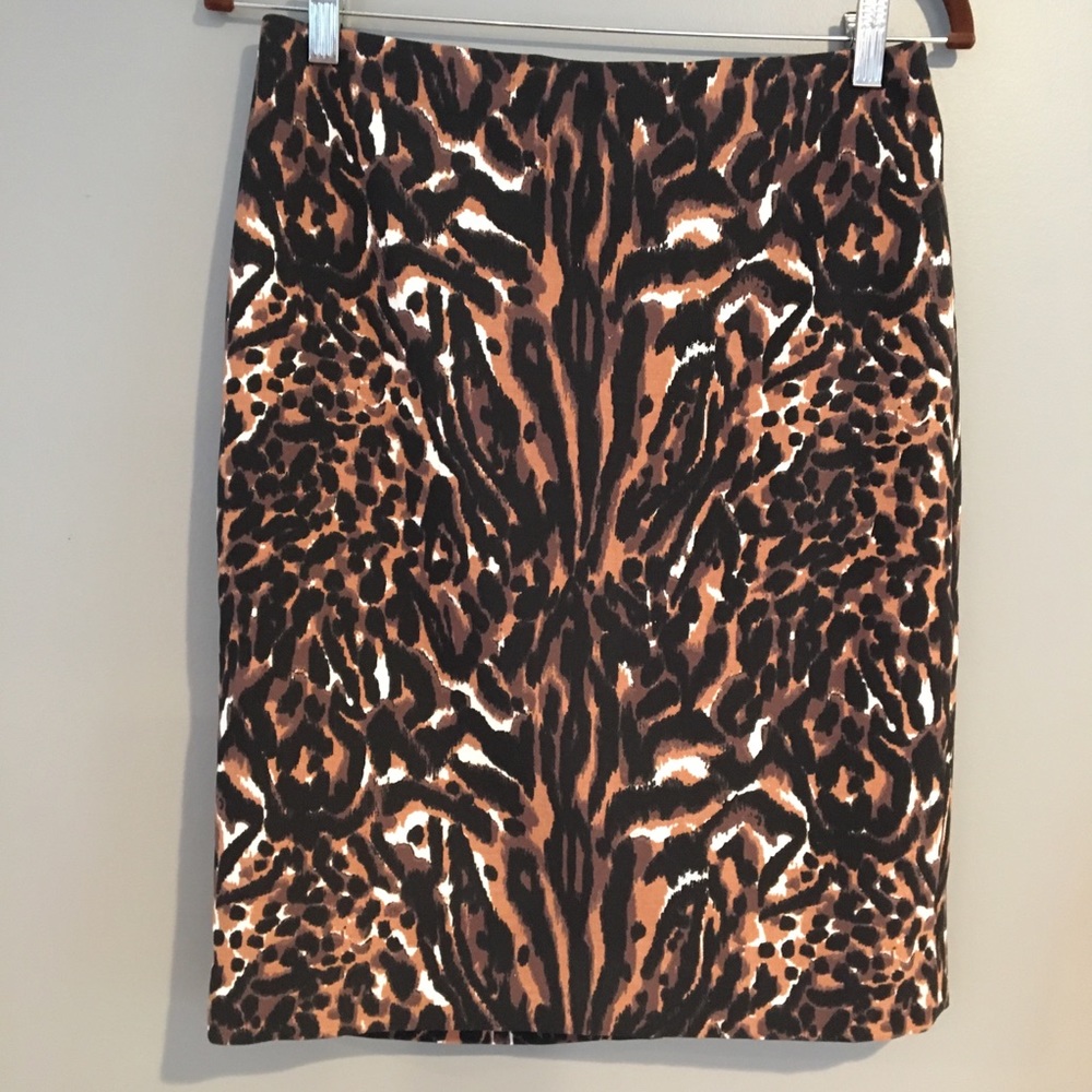 Gorgeous Talbots animal print pencil skirt